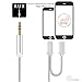 VIMVIP iPhone 7 Lightning to 3.5mm Aux Audio Cord Cable with 8Pin Extend Charger Adapter for iPhone 7 / iPhone 7 Plus to Car, Backward Compatible with iPhone 6 / 6Plus-Silver