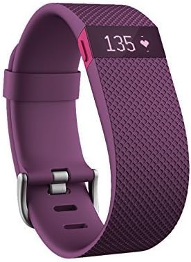 Fitbit Charge HR Wireless Activity Wristband Android iOS - Plum / Small FB405PMS (Renewed)