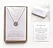 A+O Gift for Mom, CZ Pave Disc Necklace in 14K Rose Gold