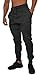 YoungLA Mens Slim Fit Joggers Fitness Sweatpants Gym Training 204 Charcoal Large