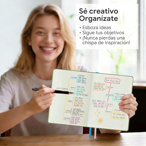 IN-LUXPRO 2026 2027 Diary Week View 21.8 x 16.2 cm, 18 Months Academic (Jul.2026-Dec.2027), Weekly Planner with Monthly Index, PU Leather Softcover, Vertical, Olive Green