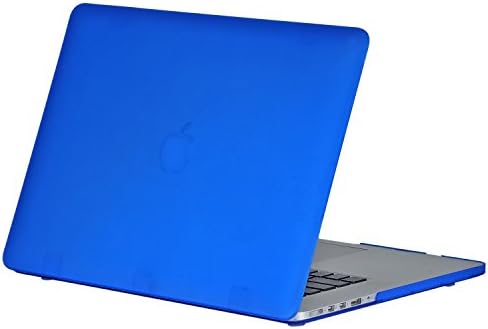 Wakeach Retina 15-inch [3 in 1] Blue Rubberized Hard Case Cover for Apple Macbook Pro 15" with Retina Display A1398 + Silicone Keyboard Cover + Clear LCD Screen Protector - Blue