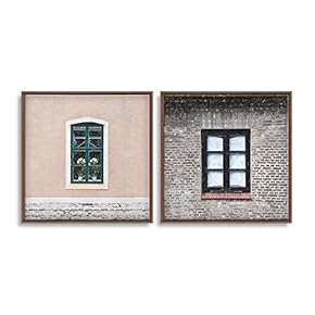 Framed Canvas Wall Art for Living Room, Bedroom Window Theme Canvas Prints for Home Decoration Ready to Hang - 16"x16"x2 Panels