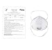 Golden Scute N95 Disposable Dust Masks NIOSH-Certified Particulate Respirator Safety Mask with Exhalation Valve for Construction,Cleaning and More(15-Pack)
