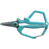 Toadfish Braid Scissors, Micro Serrated Fishing Line Cutter with Carabiner | Stainless micro serrated blades, cuts braid mono and fluoro, quick release carabiner, lanyard hole, bottle opener