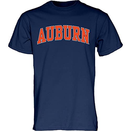 Blue 84 Arching Team Name Dark Heather T-Shirt à Manches Courtes pour Homme L Auburn Tigers Bleu Marine