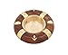 ShalinIndia Wood and Brass Nautical Life Preserver Ashtray - Round Ashtray - Artisan Crafted in India