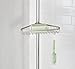 mDesign 0391MDBA Bathroom Shower Storage Constant Tension Corner Pole Caddy