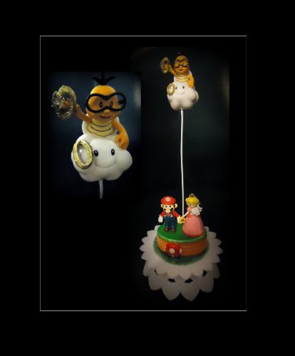 Nintendo Super MARIO Princess Peach RING TOSS WEDDING CAKE TOPPER