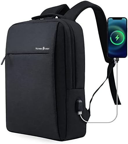 Victoriatourist 15.6-Inch Laptop Backpack - Slim, Durable, Water Resistant with USB Charging Port for College, Business, Travel price in UAE | Amazon UAE | kanbkam Victoriatourist 15.6-Inch Laptop Backpack - Slim, Durable, Water Resistant with USB Charging Port for College, Business, Travel price in UAE | Amazon UAE | kanbkam