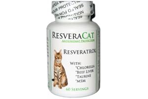 ResveraCat Anti Aging Cat Formula Resveratrol Powder, MSM, Taurine, Chlorella, Beef Liver