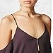 Y Layer Simple Bar Pendant Necklace Center Long Lariat Chain for Women Jewelry