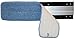 Nine Forty 24 Inch Microfiber Wet or Dry Flat Hardwood Floor Dust Mop Head Refill | Replacement Pads | Washable Industrial Commercial Supplies (2 Pack)