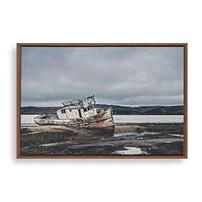 Framed Canvas Wall Art Voyage Canvas Prints Home Artwork Decoration for Living Room,Bedroom - 16x24 inches