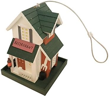 Multi-color Painted Wood Bird Feeder Restaurant Style