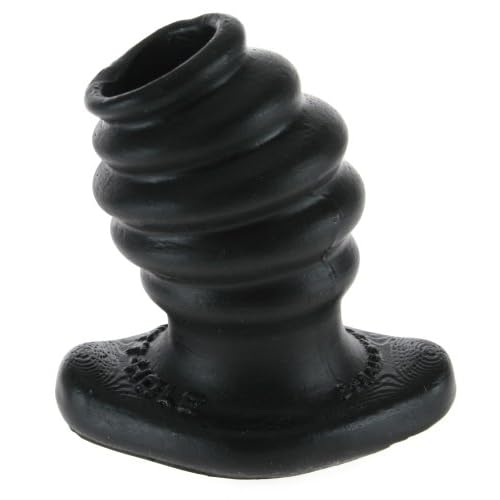 Butt Hole Rippled Hollow Pure Silicone Anal Plug by Oxballs image