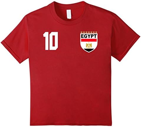 Kids Egypt Football Futbol Soccer Tshirt 4 Cranberry