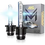 Mega Racer D2C D2R D2S HID Bulbs HID Headlights Xenon Light Bulbs Replacement Headlight Bulb Hid Lights Head Lamp Head Light 10000K Deep Blue 66040 66240 85122