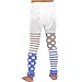 TeeHee Socks Little Girls Cute Comfy Thin Tights Footless 3 Pairs Stripe Polka Dot Ruffle Lacey Bottom Pink Heather Grey (6-8 Years)