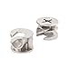 10 Pcs Silver Tone Head Furniture Connecter Cam Lock Fittings