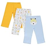 Mother Nest Baby Pants 3 Pack for Boys and Girls 100% Cotton 0-12 Months Clothes