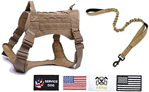 Military Dog Harness And Leash Set Tactical K9 Training Vest For