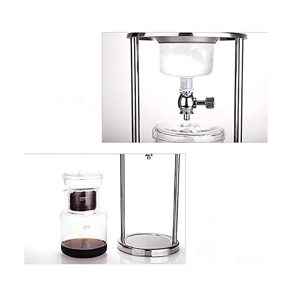 BaoYPP Ice Drip Kaffeemaschine Edelstahl EIS Tropfen Kaffee Topf Eisbrauerei Kaffeemaschine Japanische EIS Tropfen… – Bild 5