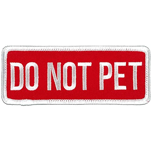 Milwaukee Leather 4 Inch Do Not Pet Patch - 4W X 2H