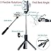 HiSayee Selfie Stick Blutooth, Extendable Selfie Stick Tripod, Phone Tripod with Wireless Remote Shutter Compatible with iPhone Xs Max Xr X 8 7 6 6s 5 Plus, Android, Samsung Galaxy and More