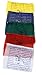 Maha Bodhi Tibetan Wind Horse Lungta Prayer Flags - 5 Vibrant Color Sets 6 x 6 Inches- Pack of 50
