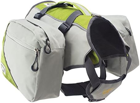 FrontPet Explorer Dog Backpack with Harness and Removable Saddle Bags. Green