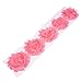 eBoot 60 Pieces 2.5 Inches Chiffon Fabric Flowers Shabby Chic Fabric Roses Frayed Trim Tulle Flower for DIY Bridal Accessory, 12 Colors