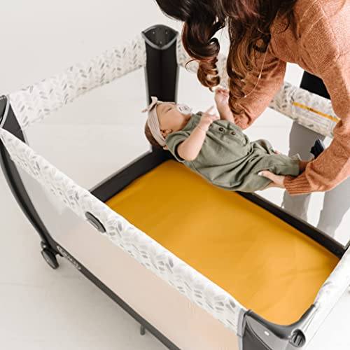 Natemia Fitted Pack and Play Sheet 100 Organic Cotton for Standard