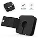MoKo Watch Charging Case Compatible with iWatch Series 6 5 4 3, Soft Silicone Charger Holder Stand Dock/Protective Storage Travel Carrying Case Fit iWatch Series 40mm/ 44mm, 38mm/ 42mm, Black