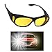 AKSDESY Night Driving Glasses, Anti Glare Night Vision Glasses HD Polarized Yellow Tint Fit Over Wrap Around Prescription Eyewear for Men Women