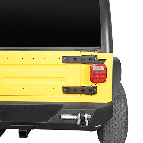 V8 GOD for Jeep Wrangler Tailgate Hinge Set Compatible with 1997 1998