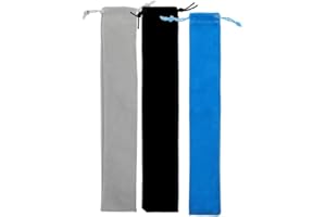 Beaupretty 3pcs Suede Flute Carrying Bags Soft Drawstring Pouches Lightweight Recorder Storage Case Portable