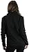 ToBeInStyle Women's Zip High Collar Polar Fleece L.S. Jacket - Black - Large