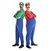 Morph Adult Green Plumber Costume, Gaming Costume, 80's Halloween Costume Size Large 42-44