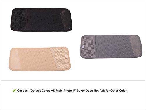 HitCar Car CD DVD Holder 12 Disc Storage Case Organizer Sun Visor Sunshade Sleeve Wallet Clips (Black Color)