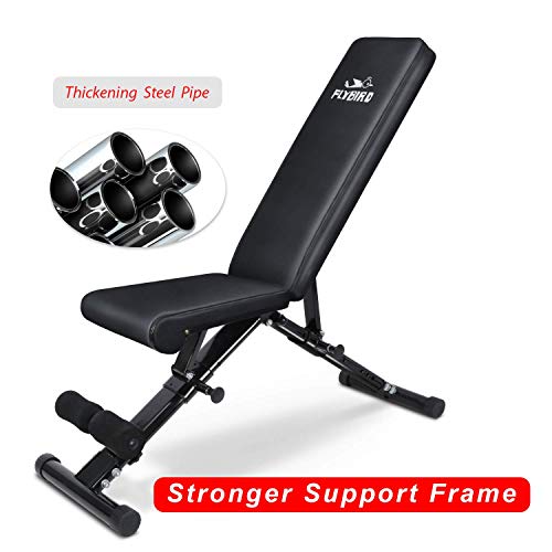 FLYBIRD Weight Bench, Adjustable Strength Training Bench for Full Body