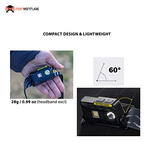 Nitecore NU25 Hoofdlamp - 360 Lumen USB Oplaadbare Hardloop Lamp - Lichtgewicht Waterdichte Hoofdlamp Met Rood Licht - Image 5