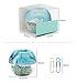 MultiBey Ocean Blue Paper Clip Holder Dispensers Gold Mint Green Paper Clips S Home Office Organizers Gifts, 100 Clips per Box
