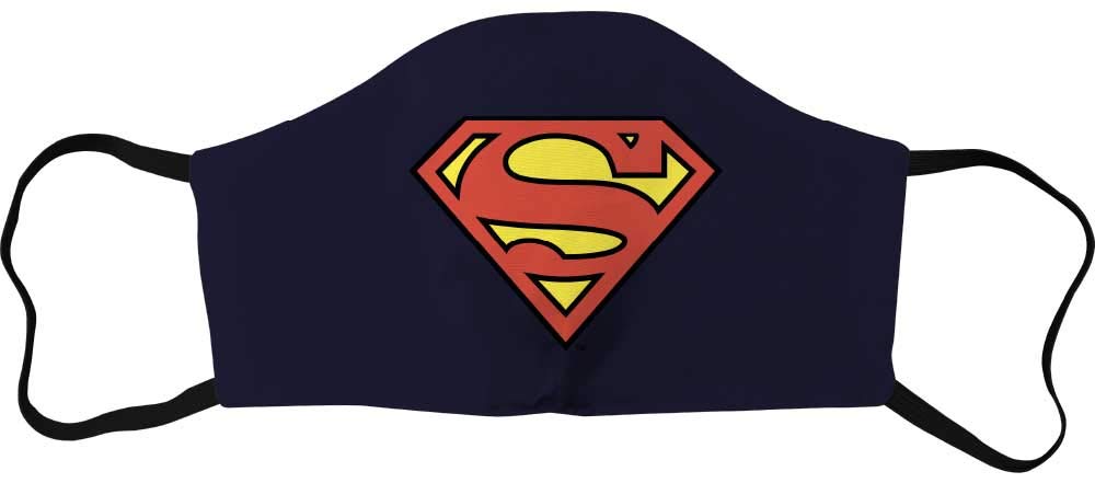 Superman ACSUPMSMS001_A Mask, Navy, Unisex Adult
