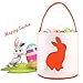 Easter Bunny Bag & Basket for Egg Hunts. Children's Tote Handbag Container with Dual Layer Bunny Ears Design, Excellent for Carrying Eggs, Candy, Gifts at Easter Party. (Easter Cylinder 5pc)