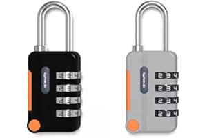 Gtek Canada Premium Combination Lock 4 Digit Locker Lock Outdoor Indoor Waterproof Padlock for Luggage Bag School Gym Locker,