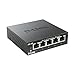 D-Link DES-105/B, Fast Ethernet Switch, 5 Port Unmanaged 10/100 Metal Fanless Desktop or Wall Mount Design