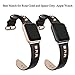 SWEES Genuine Leather Band Compatible for Apple Watch 38mm 40mm, Dressy Designer Bling Rivets Studs Bands Strap Compatible for iWatch Series 4 Series 3 Series 2 Series 1, Sports & Edition Women, Black