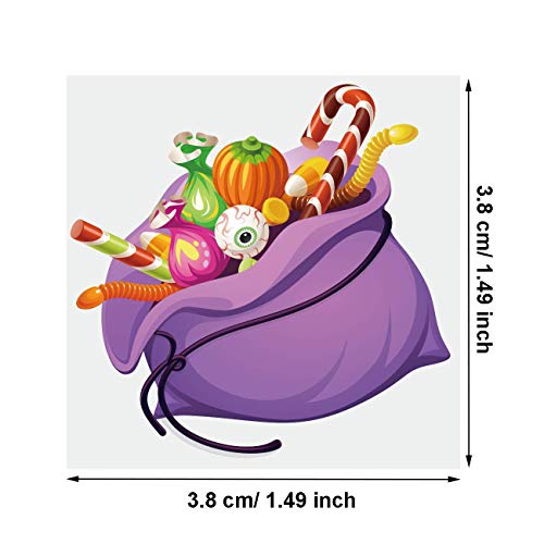 180pcs Assorted Halloween Tattoos, 30 Designs including 36 Glow in the Night Children Tattoos Halloween Trick or Treat Ghost Monster Pumpkin Tattoos - Thumbnail 5