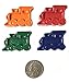 MinifigFans 48 Train Crayons - Birthday Party Favors - 12 Sets of 4 Crayons - Made in the USA